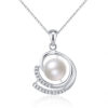 Colier argint 925 elegant perla naturala