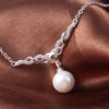 Colier argint 925 elegant perla sus