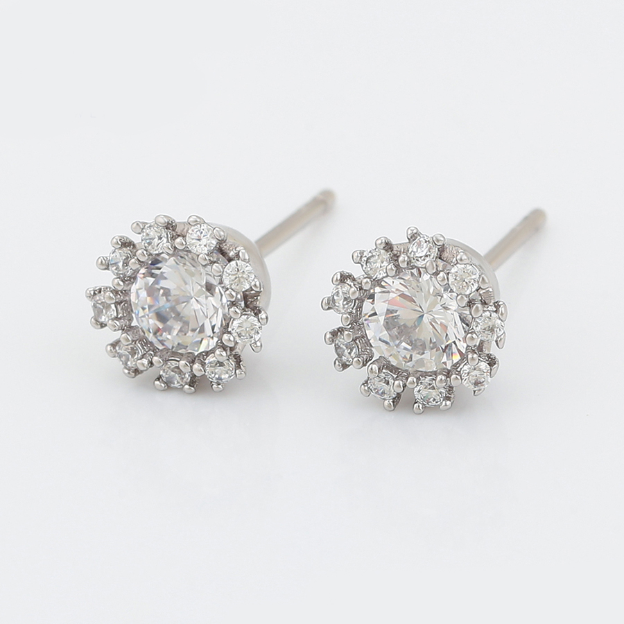 Cercei dama mici placati aur Aida fata