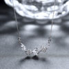 Colier argint 925 elegant cristale zirconiu profil