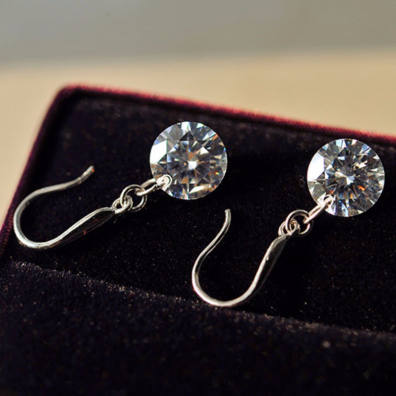 Cercei eleganti argint 925 cu piatra zirconiu sus