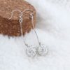Cercei zirconiu lungi bilute argint 925 sus