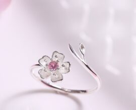 Inel argint 925 floricica Sakura