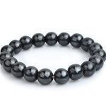 Bratara magnetica hematite rotunde