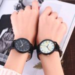 Ceasuri cuplu negre mecanism quartz