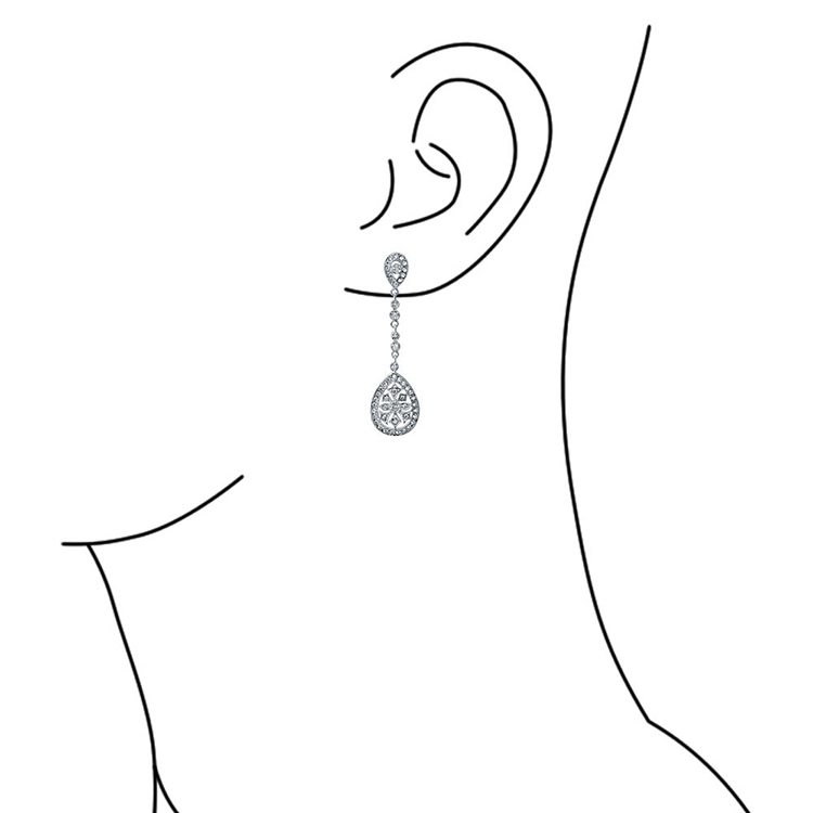 Cercei eleganti argint 925 zirconiu model