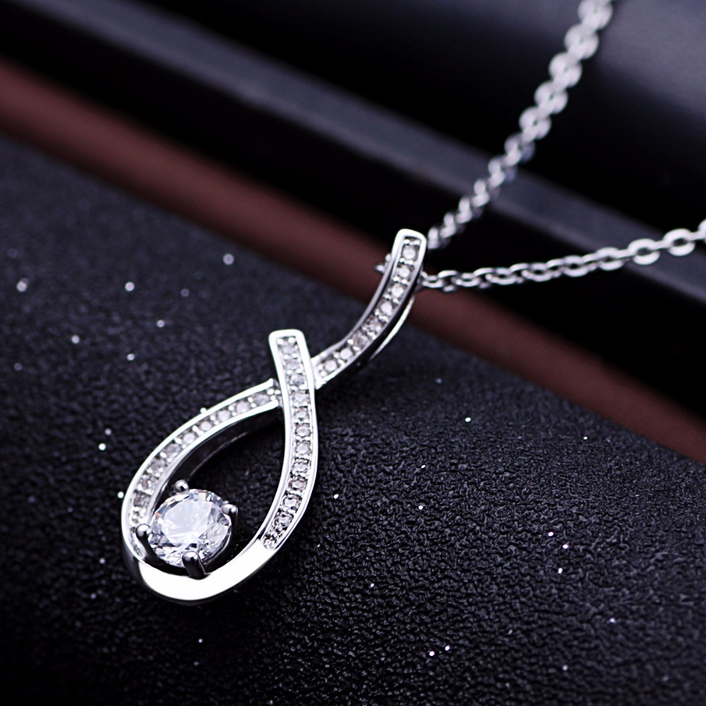 Colier argint 925 deosebit zirconiu sus