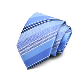 Cravata barbati albastra cu dungi Malory