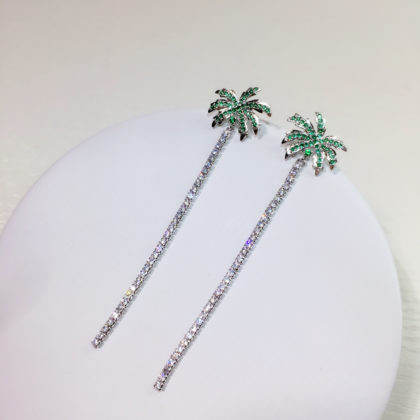 Cercei eleganti argint 925 palmier