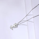 Lantisor argint 925 trandafir zirconiu