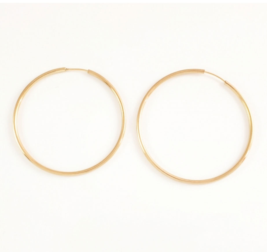 Tariff Regan Cable car Cercei argint 925 cercuri mari placati aur | Accessories For You | Afy.ro