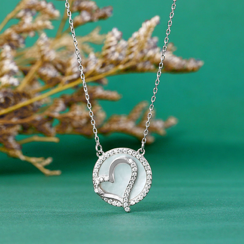 Lantisor argint 925 pandantiv inimioara zirconiu