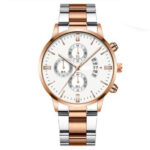 Ceas bratara metalica cadran roze