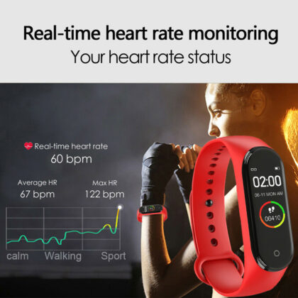 Bratara fitness smart rosie M4 detalii