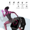 Smartwatch unisex negru bratara silicon alergare