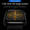 Smartwatch unisex silicon negru ecran