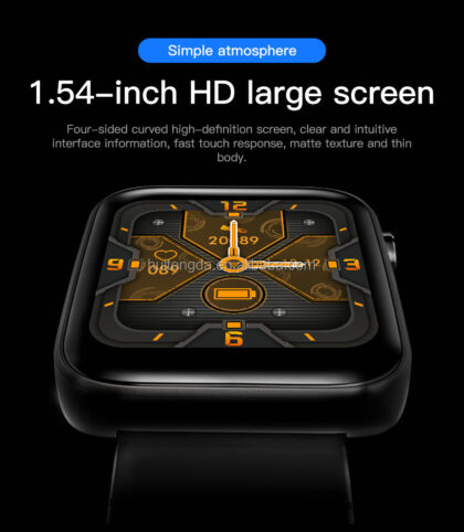 Smartwatch unisex silicon negru ecran