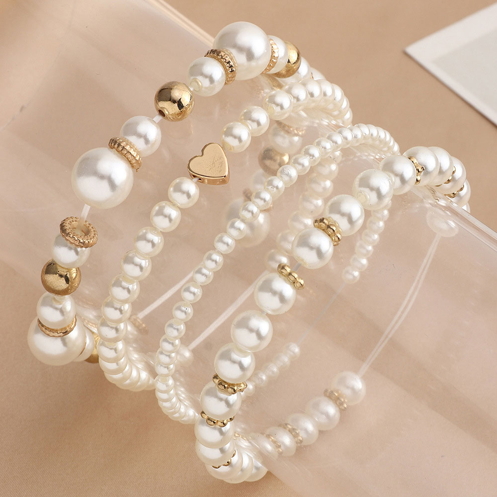 Bratara handmade perle multilayer
