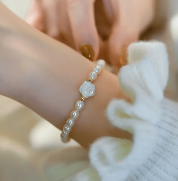 Bratara argint 925 perle Eliza (4)