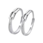 Inele cuplu reglabile argint 925