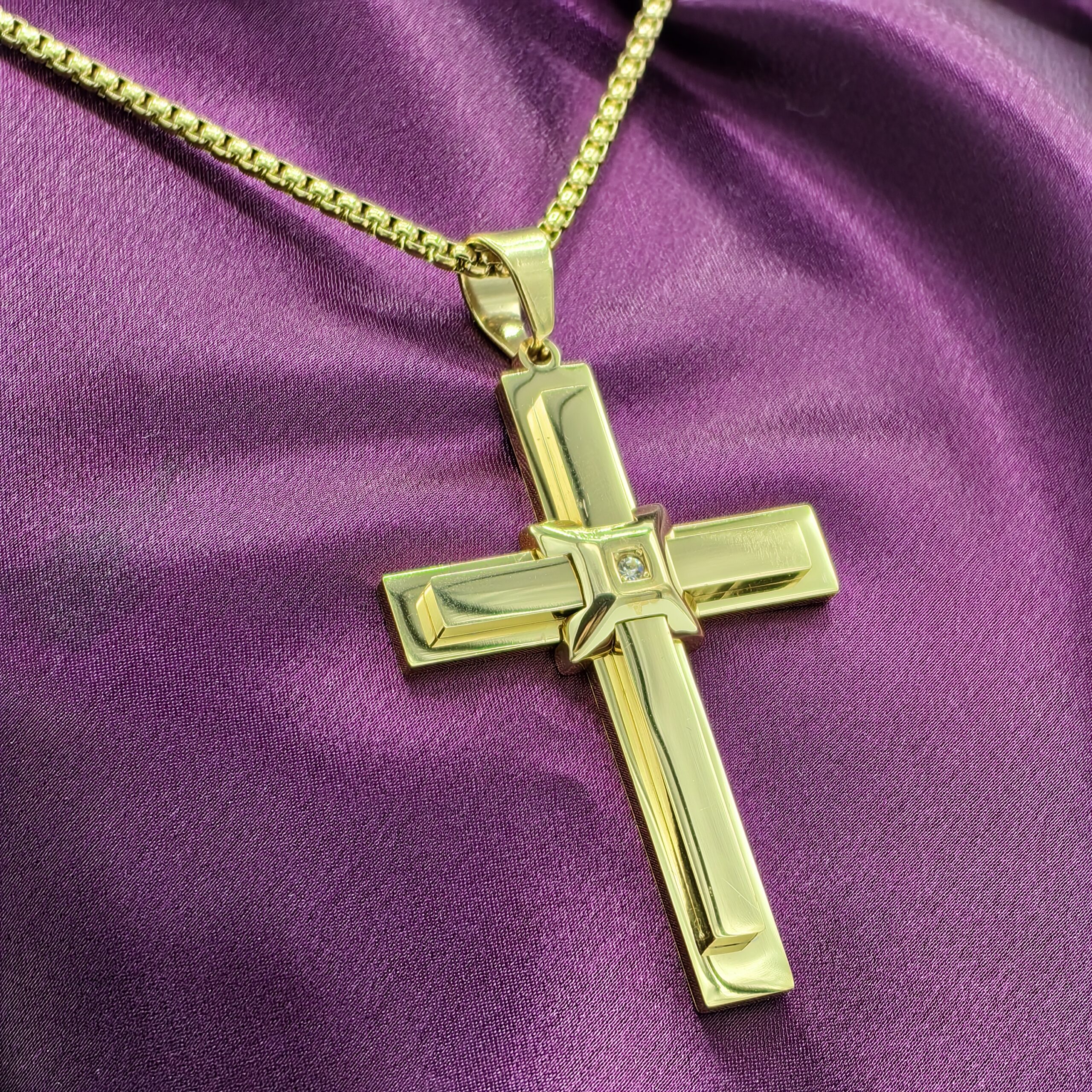 lant-barbatesc-placat-aur-pandantiv-cruce