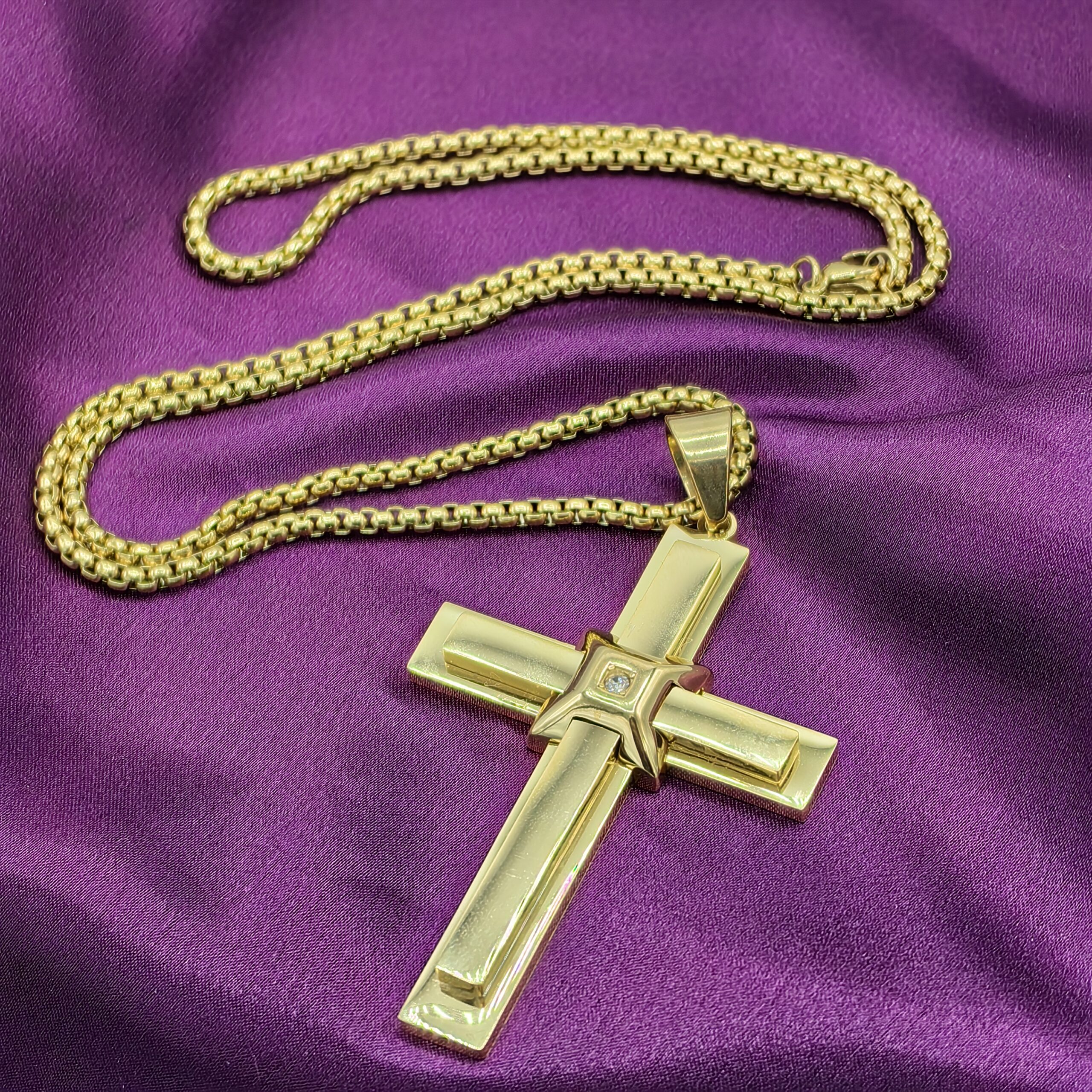 lant-barbatesc-placat-aur-pandantiv-cruce