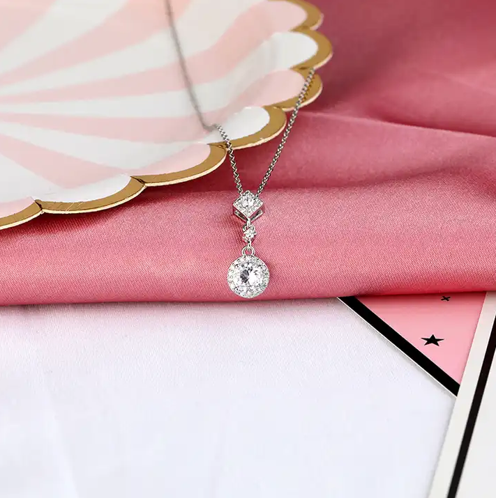 Colier elegant argint 925 Glam drop (2)