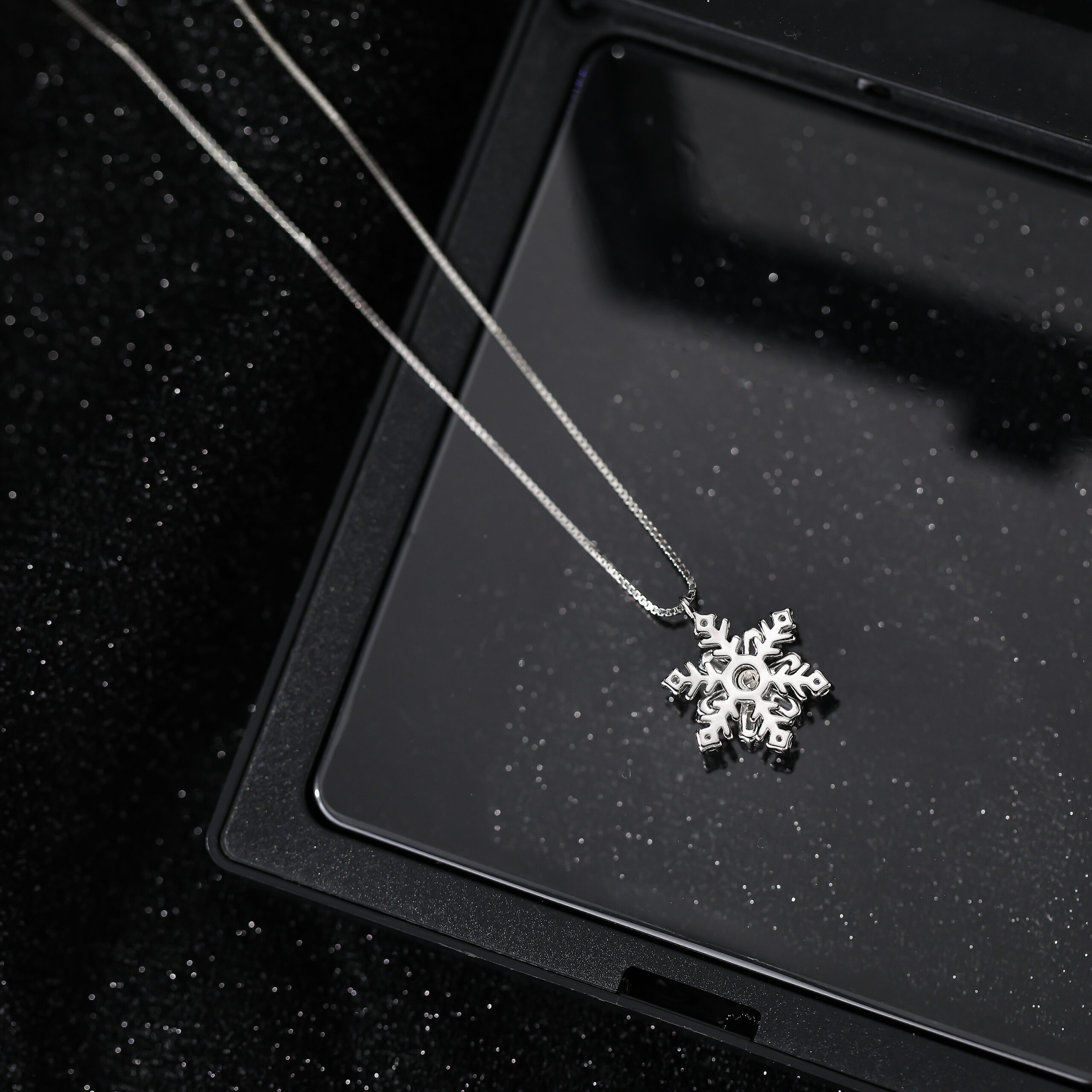 Lantisor argint 925 Snowflake (2)