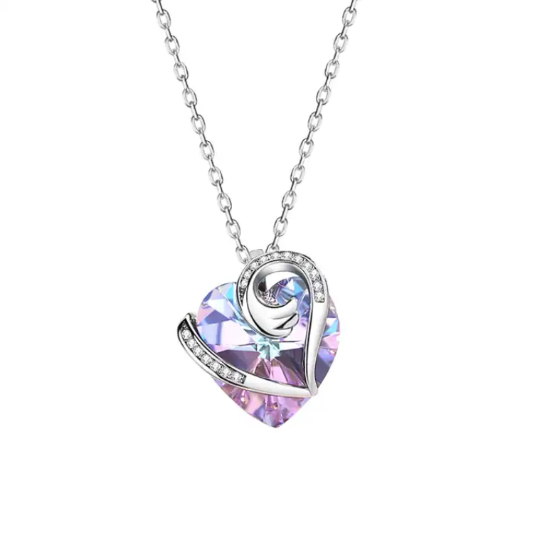 Colier argint 925 Lavander love (1)