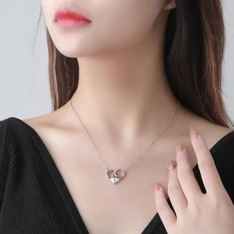 Colier argint 925 Mother love (4)