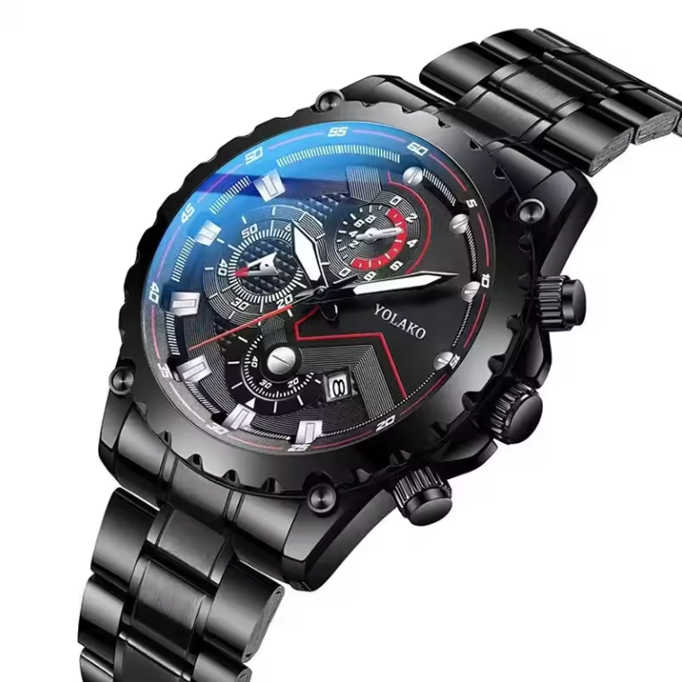 Ceas barbatesc metalic Yolako (3)