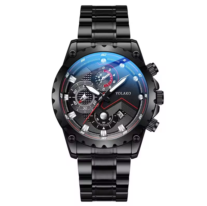 Ceas barbatesc metalic Yolako (3)