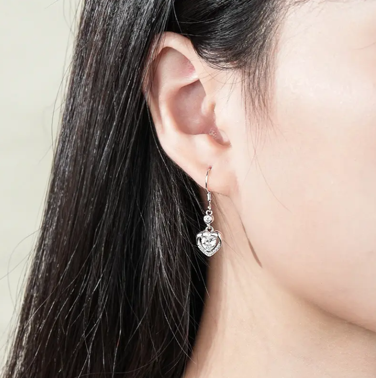 Cercei eleganti argint 925 inimioara cu zirconiu (4)