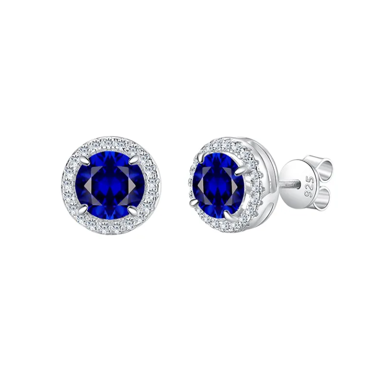 Set bijuterii argint 925 Royal blue Crystal (1)
