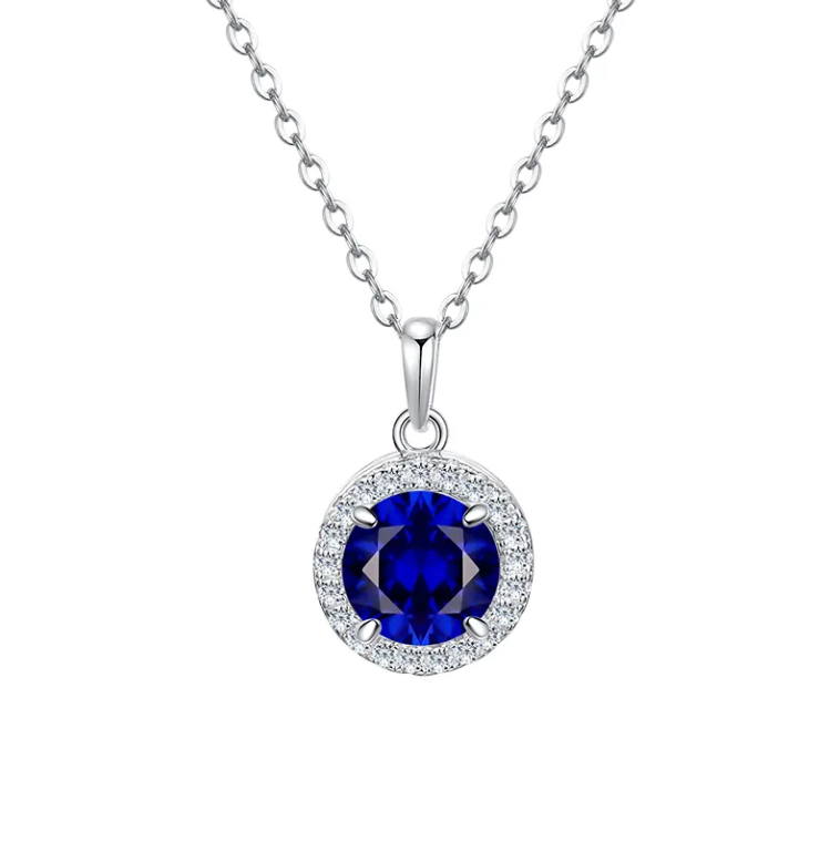 Set bijuterii argint 925 Royal blue Crystal (1)