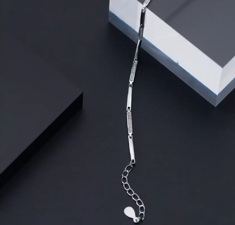 Bratara argint 925 Elegant crystals (4)