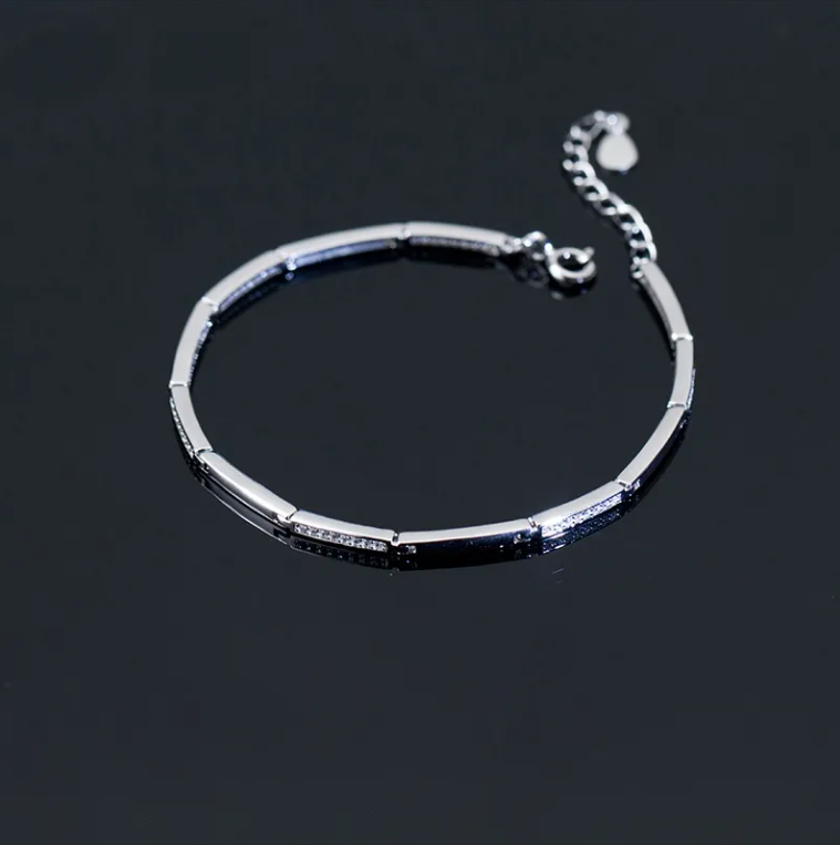 Bratara argint 925 Elegant crystals (4)