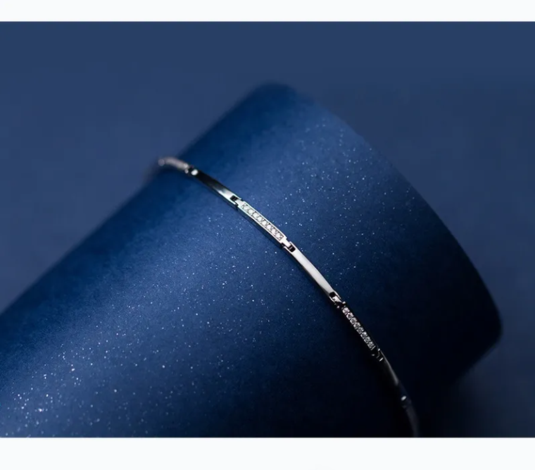 Bratara argint 925 Elegant crystals (4)